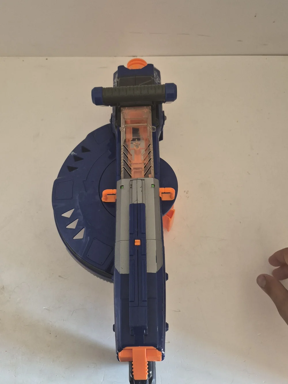 Nerf Hail-Fire Dart Blaster - Dark Blue & Bright Orange
